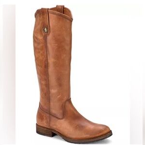 Frye Melissa Button riding boots cognac leather 8.5